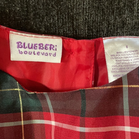 Blueberi Boulevard Plaid 🎄Holiday Dress Sz 6 - Picture 2 of 11